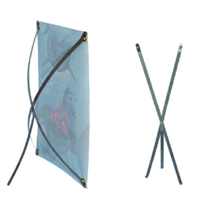 Stainless Steel Banner Stand